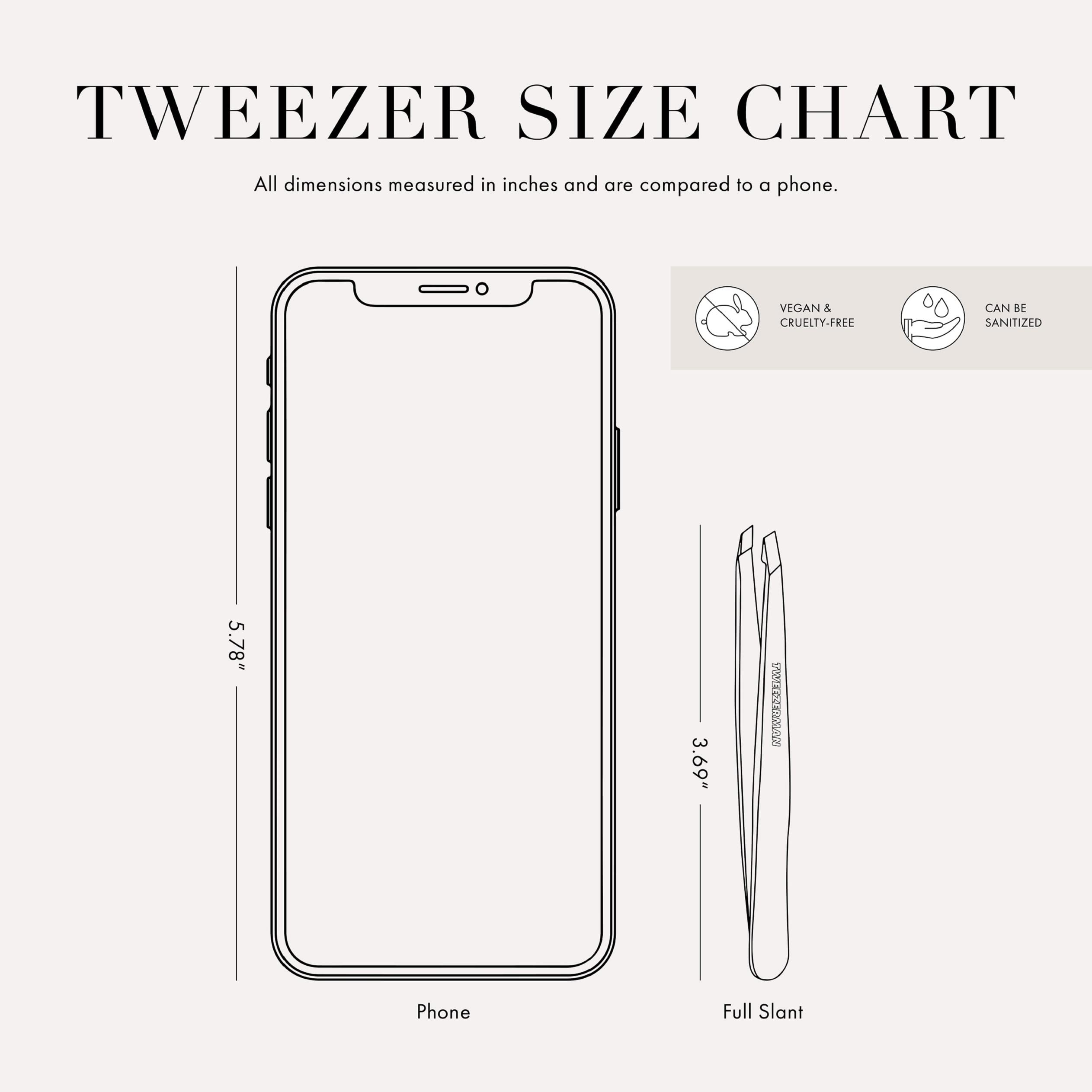 Tweezerman Exclusive Evening Blue Slant Tweezer - Hair Removal Tweezers, Stainless Steel 🍁 All In One Marketplace Canada