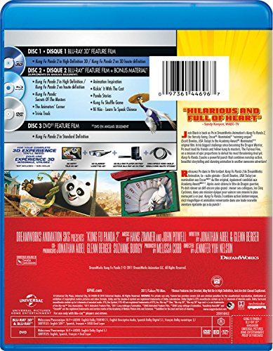 Kung Fu Panda 2 - 3D Blu-Ray/Blu-Ray/DVD