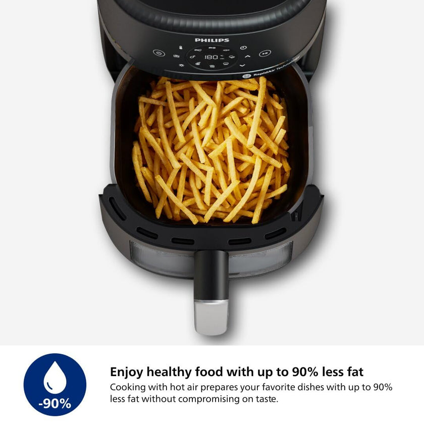 Philips Air Fryer 2000 Series - 13-in-1 functions, 6.2L, Compact Design with Cooking Window, Black, (NA231/00) 🍁 All In One Marketplace Canada
