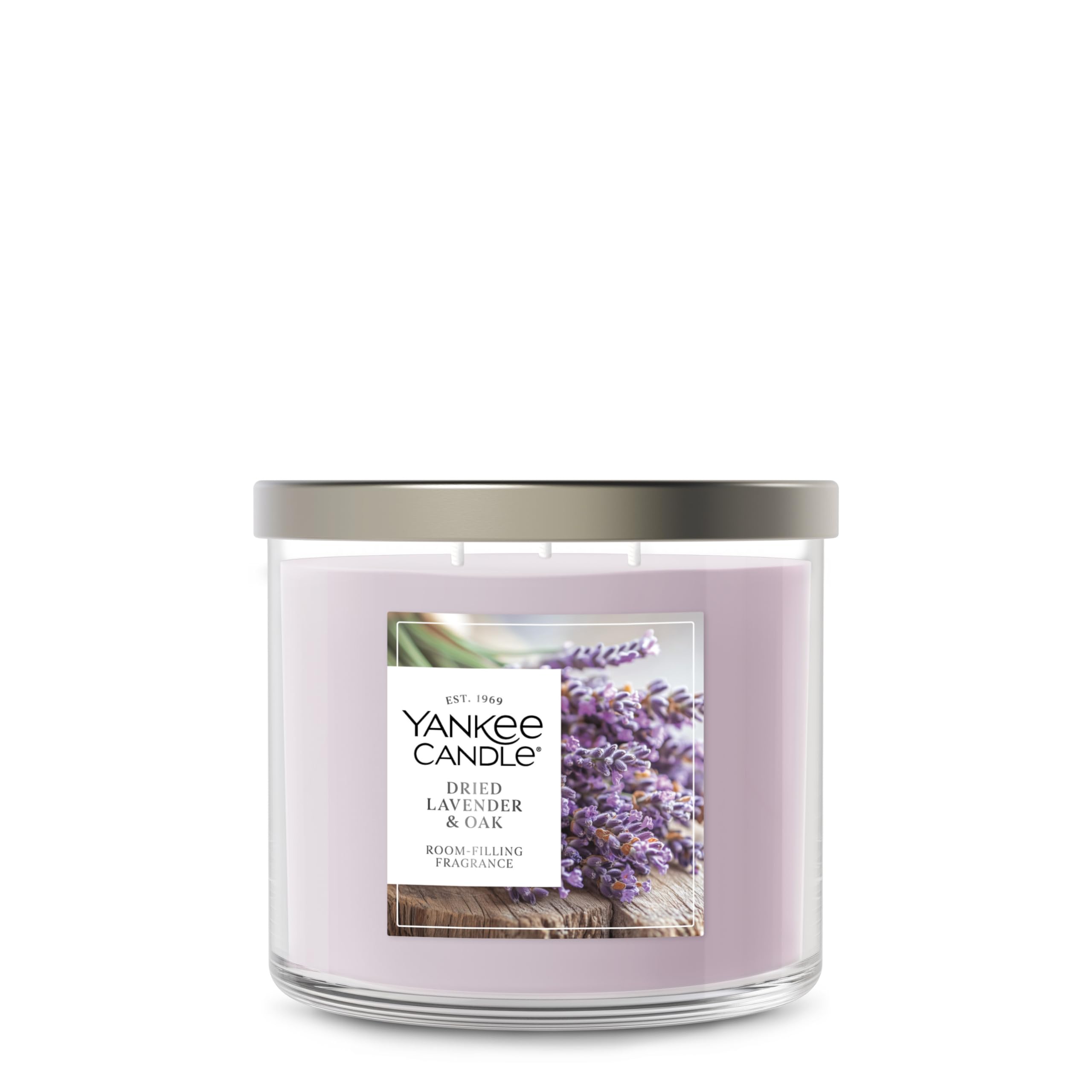 Yankee Candle 3 Wick Candle Jar, Scented Candle with up to 40 Hours of Burn Time, Premium Plant Wax Blend for Consistent Long Lasting Scent from First to Last Burn, Dried Lavender & Oak 🍁 All In One Marketplace Canada