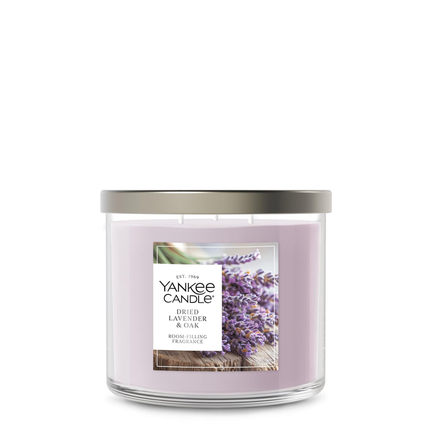 Yankee Candle 3 Wick Candle Jar, Scented Candle with up to 40 Hours of Burn Time, Premium Plant Wax Blend for Consistent Long Lasting Scent from First to Last Burn, Dried Lavender & Oak 🍁 All In One Marketplace Canada
