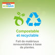 Hefty ECOSAVE Compostable Disposable Paper Plates Dinner 10