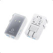 Anker Nano European Travel Plug Adapter, 5-Port Fordable Travel Adapter with 1AC 2USB-A 2USB-C Ports,Temperature Control, Essentials for Over 200 Countries, Ideal for Travel (1-Pack) (White) 🍁 All In One Marketplace Canada