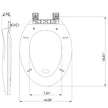 White Elongated Toilet Seat, Slow Close Toilet Cover Seat for Easy Clean and Stain-Resistant, Plastic Toilet Seat with Cover, Quick-Release Hinges and Quick-Attach Hardware 🍁 All In One Marketplace Canada