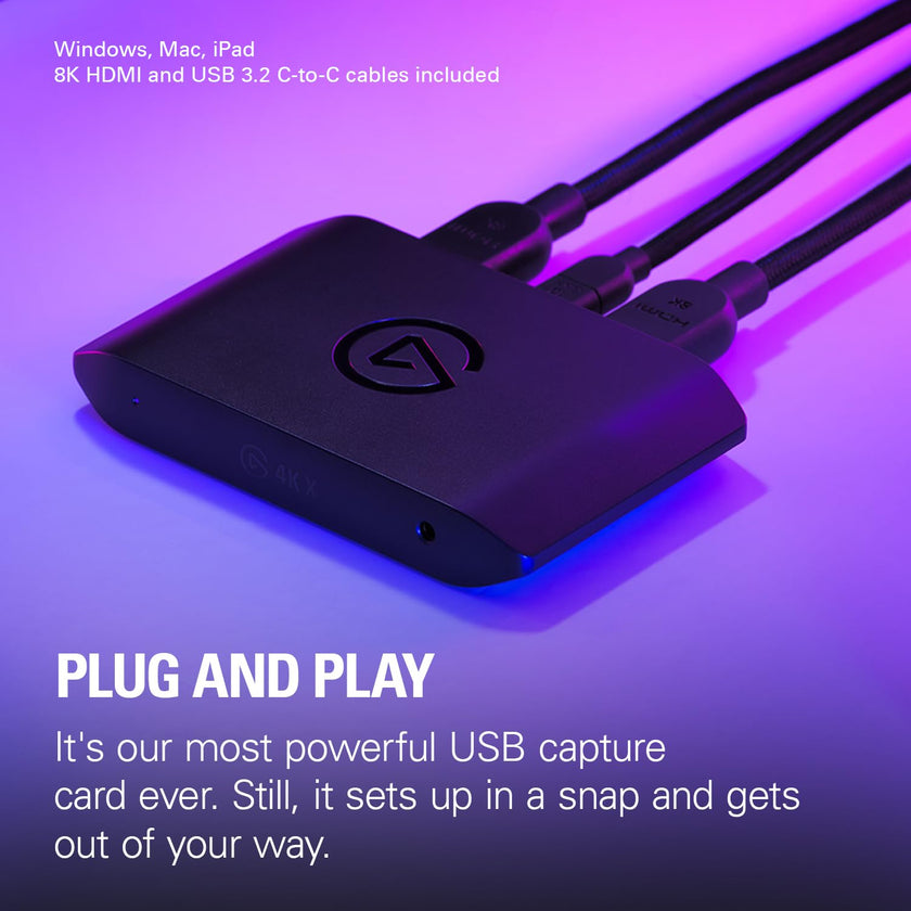 Elgato 4K X Capture Card, HDMI 2.1, 4K144 Ultra-Low Latency 🍁 All In One Marketplace Canada