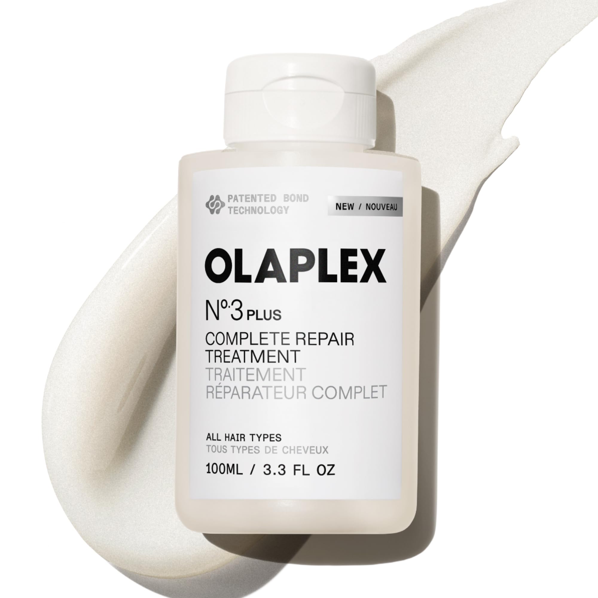 Olaplex N°.3PLUS Complete Repair Treatment: Pre-Shampoo Treatment | Repairs Damage & Reduces Future Breakage | 3 Minutes, 3 Bonds, 3X Stronger, 3X Softer | For Coily, Curly, Straight, and Wavy, 100 mL / 3.3 Fl Oz 🍁 All In One Marketplace Canada