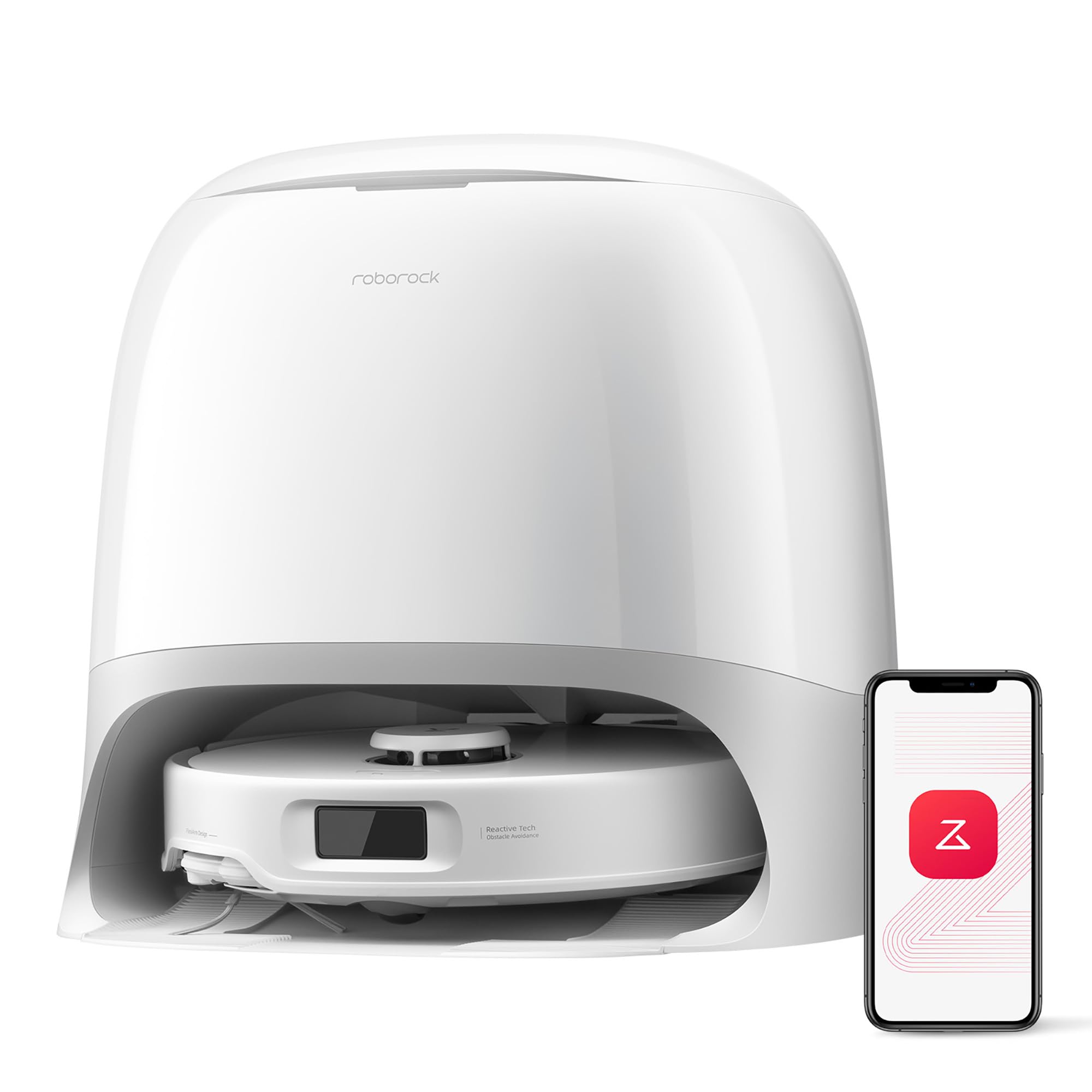 roborock Qrevo Curv S5X Robot Vacuum and Mop, 18,500Pa Suction, Zero-Tangling Design, FlexiArm Side Brush & Mop, Smart Obstacle Avoidance, Self-Washing & Drying, Self-Emptying, Perfect for Carpet 🍁 All In One Marketplace Canada
