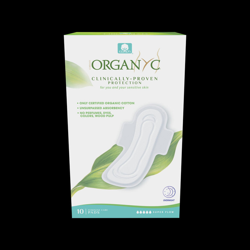 Organyc - Pads - Heavy Flow W/Wings Folded (10ct)
