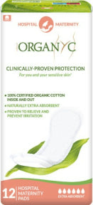 Organyc - Hospital Post-Partum-Maternity Pads (12ct)