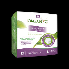 Organyc - Protective Underwear- Size Large (12ct)