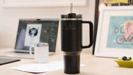Stanley Quencher H2.0 Tumbler with Handle and Straw 40 oz | Flowstate 3-Position Lid | Cup Holder Compatible for Travel | Insulated Stainless Steel Cup | BPA-Free | Black 2.0 🍁 All In One Marketplace Canada