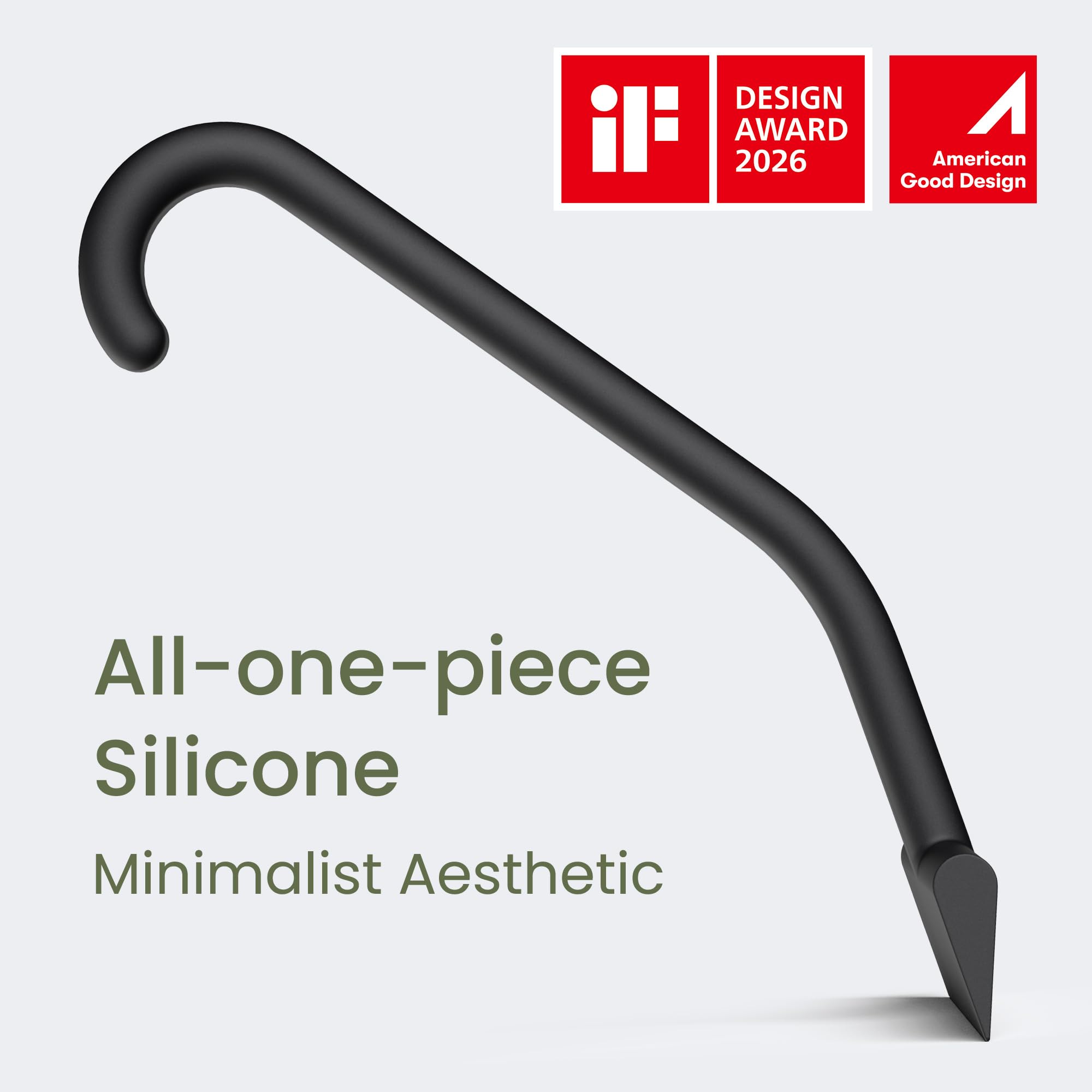 dancemoon JustHang Shower Squeegee for Glass Doors, All-One-Piece Silicone with Built-in Hook Design for Easy Hanging, Household Window Mirror Squeegee for Bathroom, Glass, Tile Wall,Car 10-Inch Black 🍁 All In One Marketplace Canada