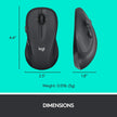 Logitech M510 Wireless Computer Mouse for PC with USB Unifying Receiver - Graphite 🍁 All In One Marketplace Canada