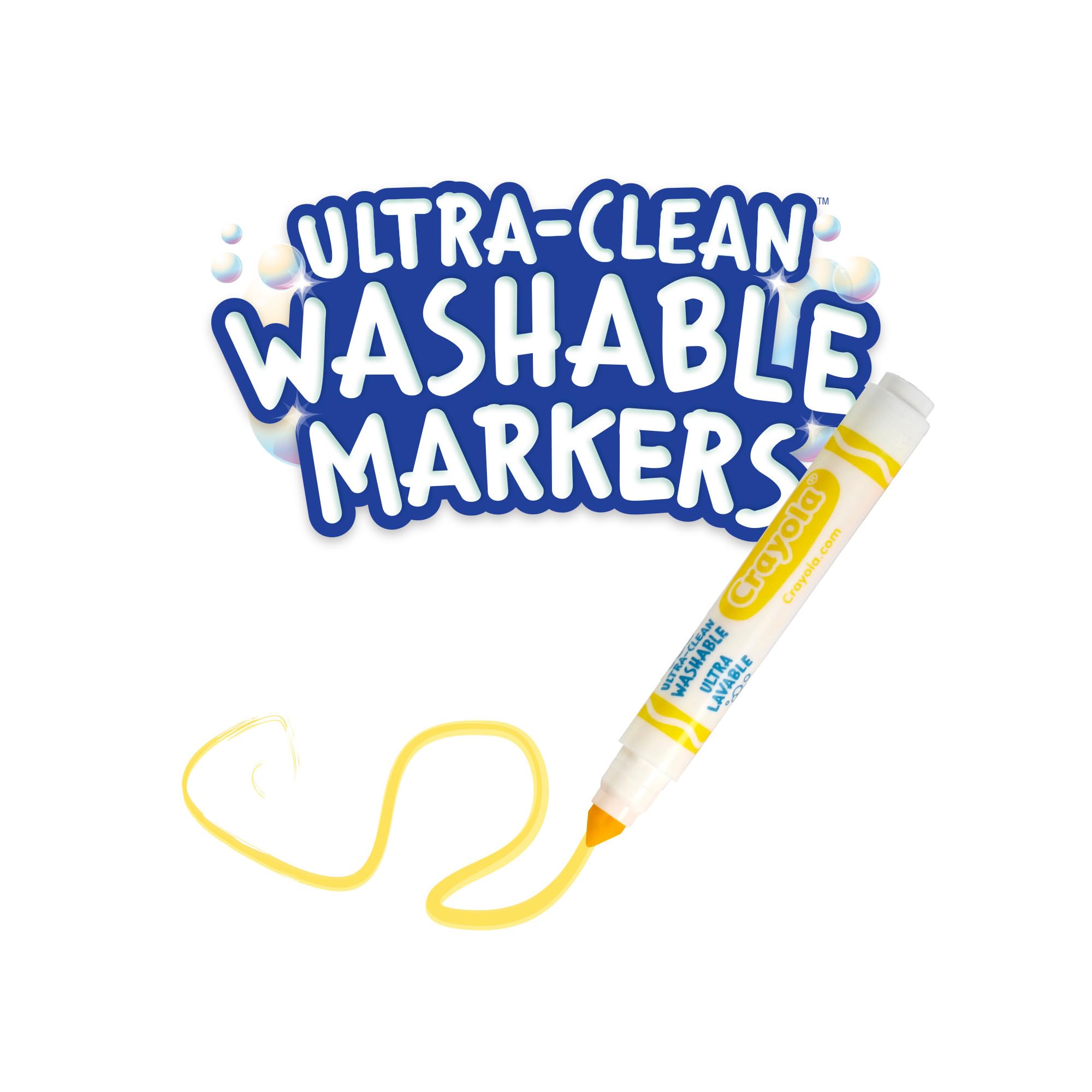 Crayola Ultra-Clean Washable Broad Line Markers (2 Boxes), Bulk Classroom Markers for Kids, 16 Colours, Teacher Must Haves Wishlist, Bulk School Supplies 🍁 All In One Marketplace Canada