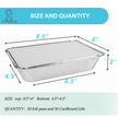 Aluminum Pans with Lids (50-Pack, 8.5
