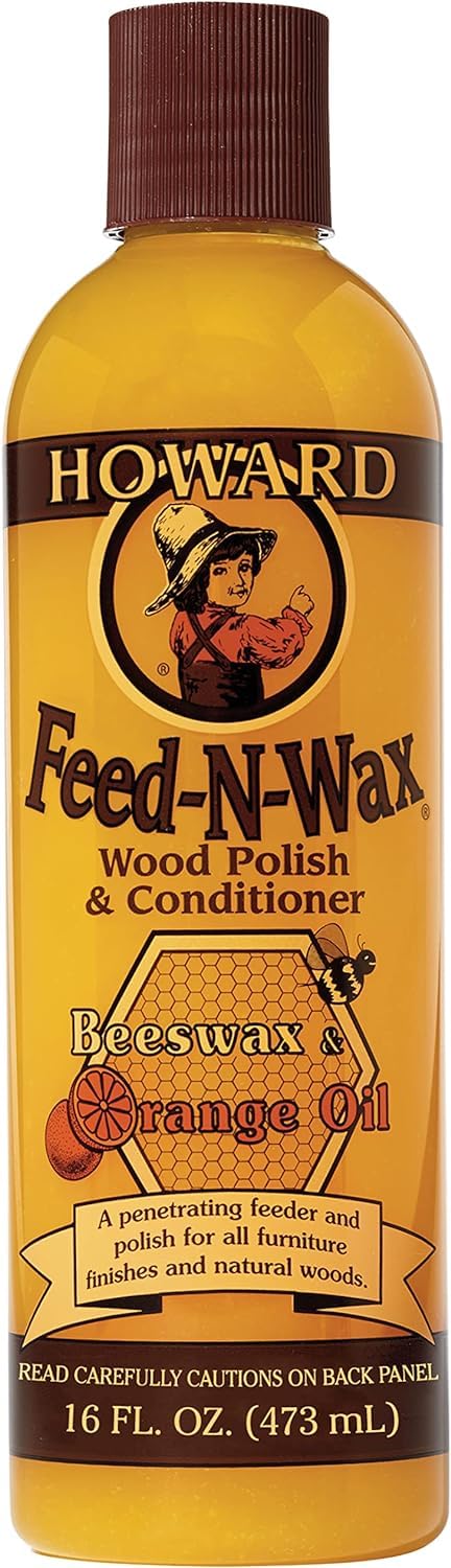 Howard FW0016 Feed-N-Wax Wood Polish and Conditioner, 16-Ounce, orange 🍁 All In One Marketplace Canada