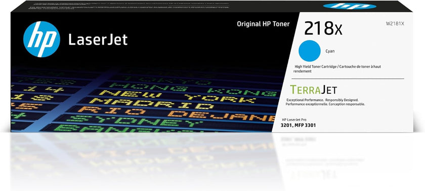 HP 218X Original LaserJet Toner Cartridge - High Yield - Cyan