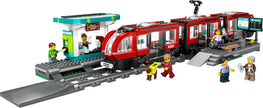 LEGO City Downtown Streetcar and Station Train Set - Kids Toy Train Building Set for Pretend Play & Imagination, Ages 7+ - Gift Ideas for Boys & Girls Birthdays - 60423 🍁 All In One Marketplace Canada