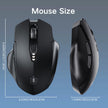 Bluetooth Mouse,[Upgraded] Wireless Mouse Rechargeable,Tri-Mode (BT 5.0/4.0+2.4G Hz),Computer Mouse with Visible Battery Level, 4 Adjustable DPI, Portable PC Mouse for MacBook Chromebook,Black 🍁 All In One Marketplace Canada