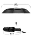 Repel Windproof Travel Umbrella - Compact & Withstands Winds up to 100MPH, Strongest Premium Auto Folding Umbrella for Rain and Sun - Durable, Light & Portable for Women & Men, Fits Backpack & Cars 🍁 All In One Marketplace Canada