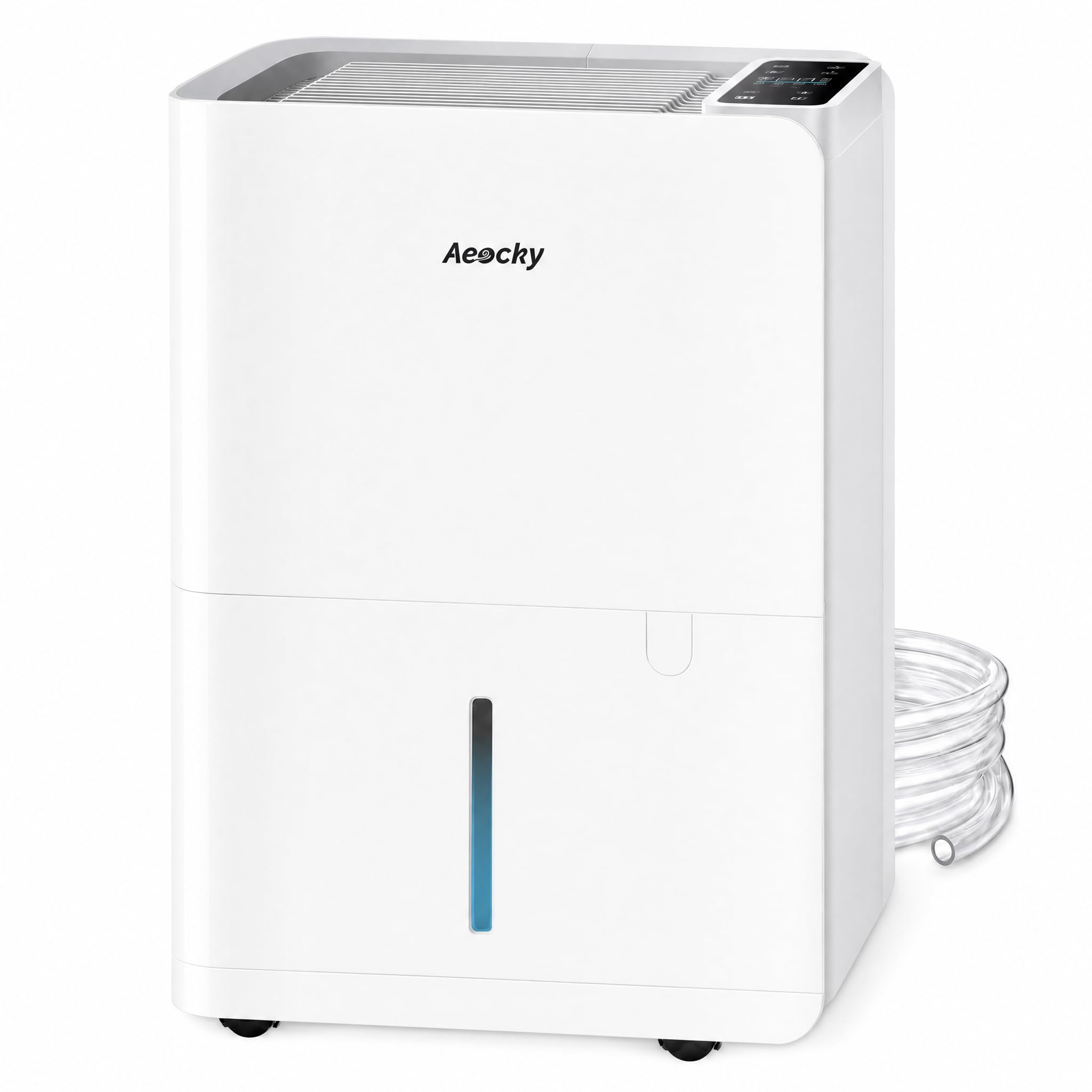 AEOCKY 50 Pint/Day Compressor Dehumidifier, 3500Sq.Ft for Basement, Home, Bedroom, Bathroom, with Drain Hose, 0.8 Gallon Water Tank Capacity, Intelligent Humidistat, Quiet 🍁 All In One Marketplace Canada