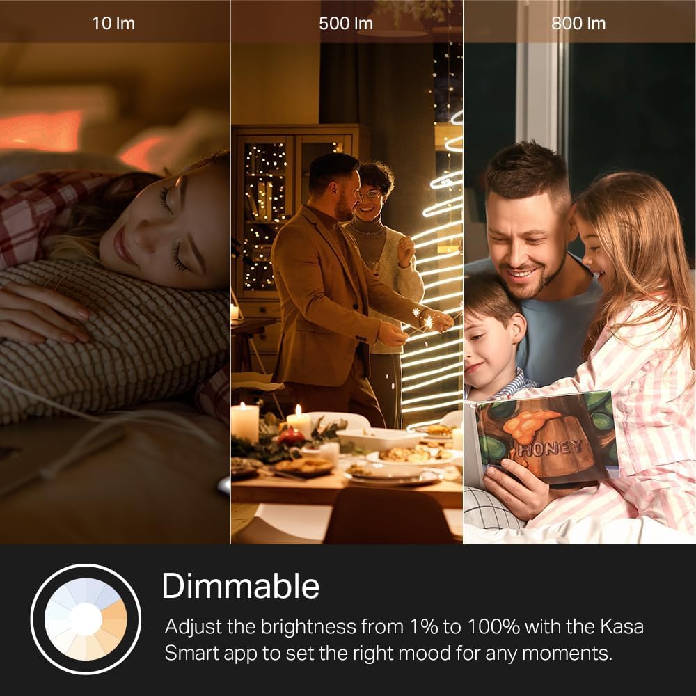 Kasa Smart Light Bulbs, Full Colour Changing Dimmable Smart WiFi Bulbs Compatible with Alexa and Google Home, A19, 9W 800 Lumens,2.4Ghz only, No Hub Required, 2-Pack (KL125P2), Multicolour 🍁 All In One Marketplace Canada