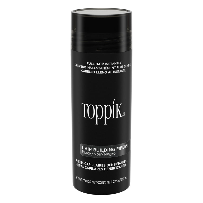 TOPPIK Hair Building Fibers, Black, VALUE SIZE 27.5 g, Fill In Fine or Thinning Hair, Instantly Thicker Looking, Multiple Shades for Men & Women 🍁 All In One Marketplace Canada