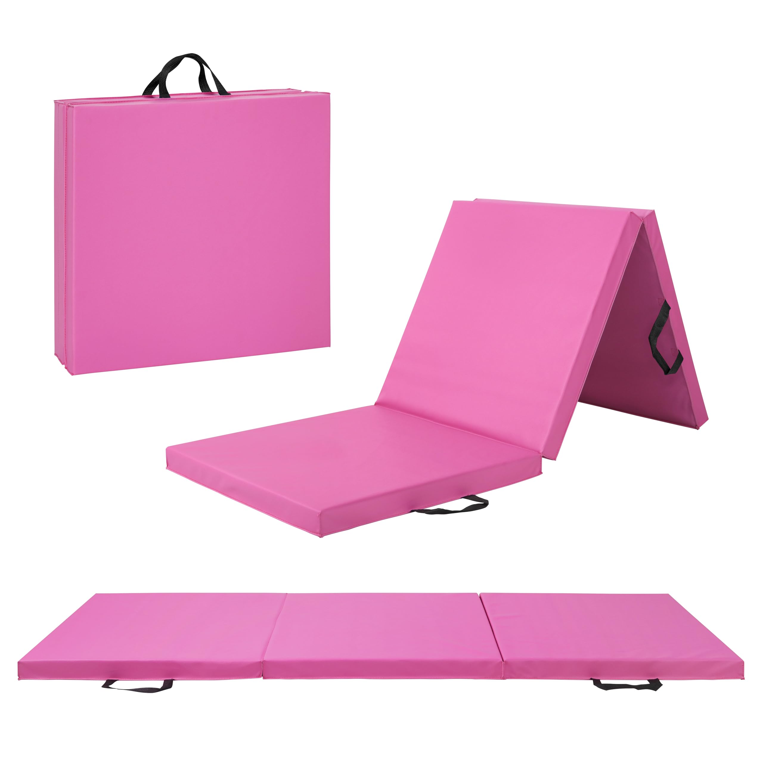 CAP Barbell Folding Exercise Mat – Durable, Anti-Tear, Thick Padding for Fitness, Aerobics, Gymnastics & Home Workouts. 72