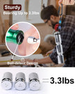 Upgrade, Push to Unlock,katerk 6pcs 1/4 inch Hex Shank Aluminum Alloy Screwdriver Bits Holder Light-weight Quick-change Extension Bar Keychain Drill Screw Adapter Change Portable, With Black Carabiner 🍁 All In One Marketplace Canada