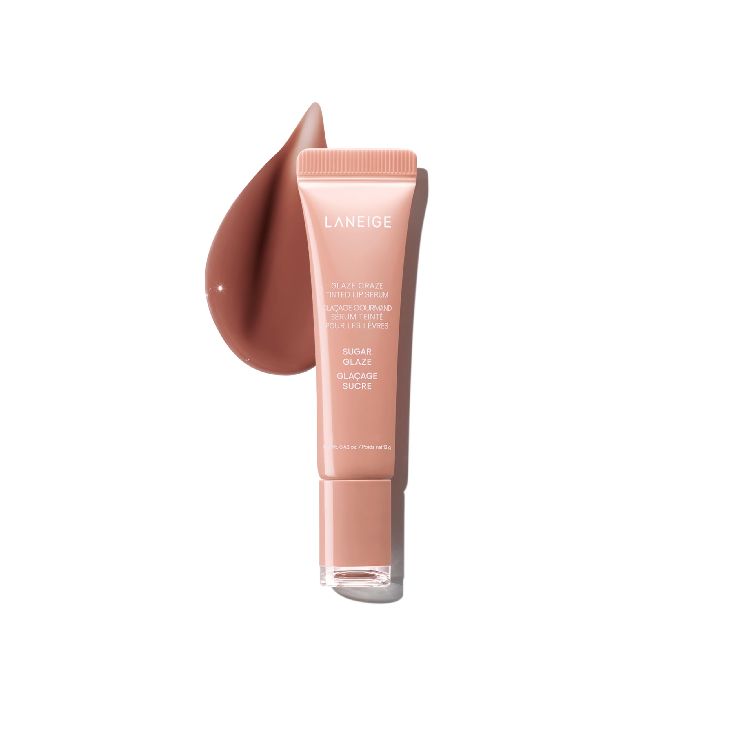 LANEIGE Glaze Craze Tinted Lip Serum, Sugar Glaze: Hydrating Lip Serum for Glossy, Nourished Lips with Plumping Polypeptides 🍁 All In One Marketplace Canada