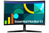 Samsung 24-inch FHD Black Curved Screen Monitor with 100 Hz Refresh Rate, Game Mode, Eye Saver Mode - (LS24D368GANXZA) [Canada Version] 🍁 All In One Marketplace Canada
