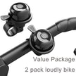 2 Pack Classic Bike Bell, Bicycle Bell | Loud Crisp Clear Sound for City Commuting & Mountain Bikes, BMX Bike, Sports Bike, Durable & Easy-Thumb Hit for Adults Kids, Right Hand/Left Hand Use - Black 🍁 All In One Marketplace Canada