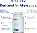 VITALITY Power Iron Supplement 45 mg – Gentle Iron, Vitamin C, B12 & Folate 🍁 All In One Marketplace Canada