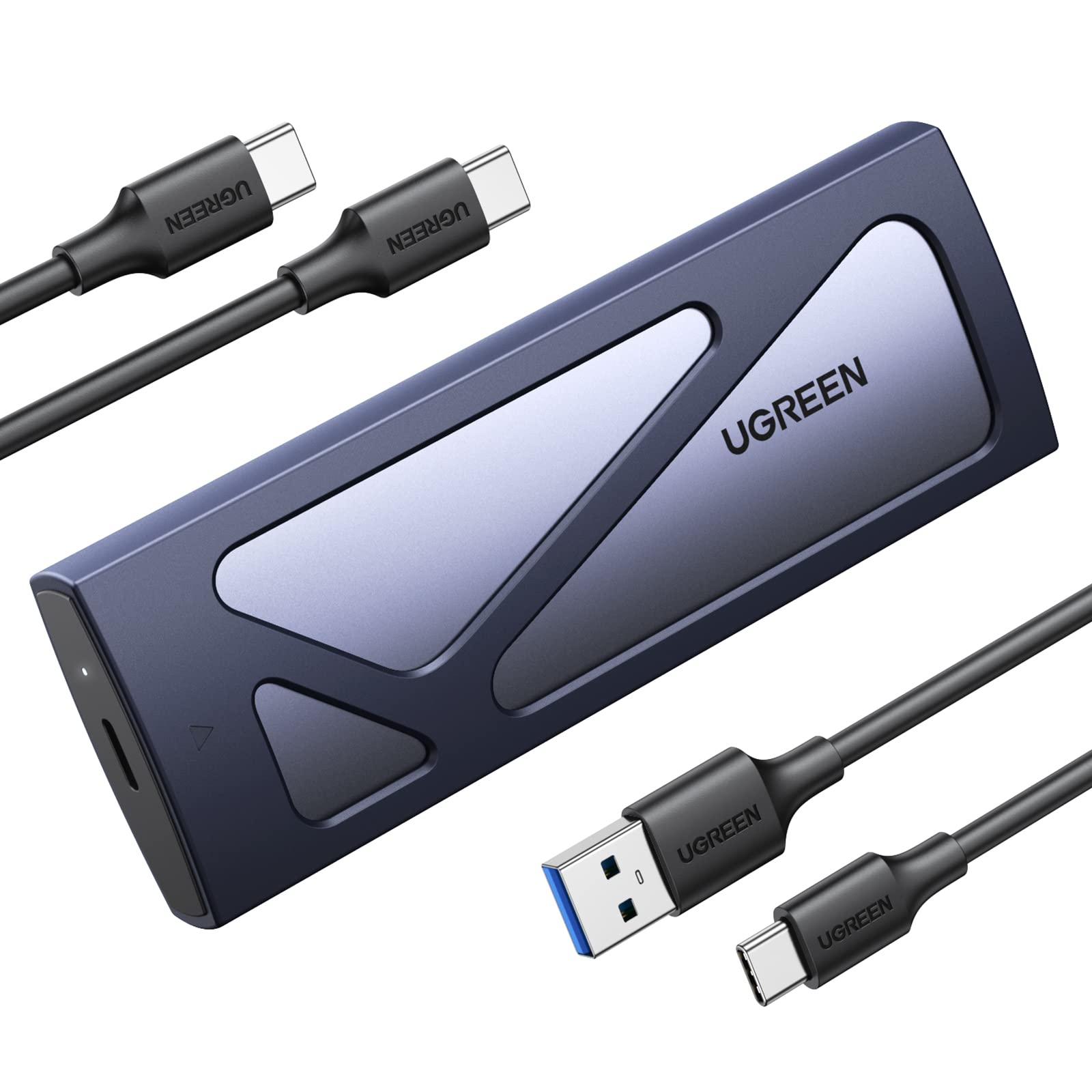 UGREEN M.2 NVMe Enclosure, USB 3.2 Gen2 10Gbps Case for NVMe PCIe M-Key(M+B Key), External SSD Adapter Support UASP Trim for 2280 2260 2242 2230 with 2 Cables, Aluminum Shell Heatsink 🍁 All In One Marketplace Canada