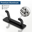Self Adhesive Hooks for Hanging, Waterproof Towel Hook for Bathroom, Black Wall Hanger for Shower, Coat, Door, Robe, Sticky and Heavy Duty, 6-Pack 🍁 All In One Marketplace Canada