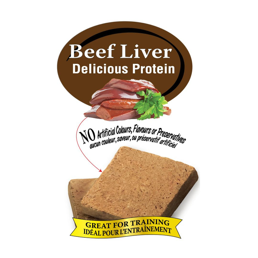Benny BULLYS Chops Beef Liver Dog Treats, Freeze-Dried, Low Fat, High Energy & Nutrient Rich Food for Your Furry Friend, All Natural Ingredients 2X Small Bites- 520g/ 18.3oz 🍁 All In One Marketplace Canada