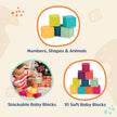 B. toys One Two Squeeze, 10 Soft Stacking Blocks, Blocks - 2, Baby 🍁 All In One Marketplace Canada