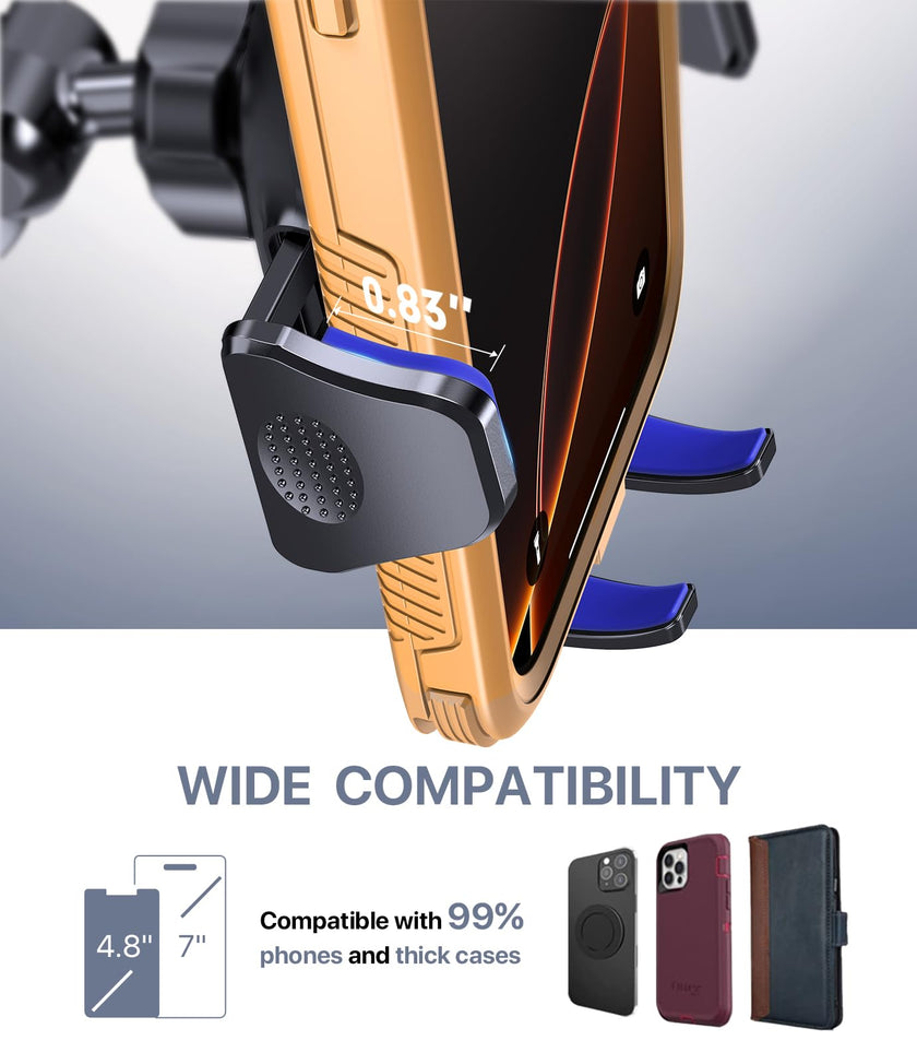 Miracase [2026 Upgraded Strong Military Grade Suction Cup] Car Phone Holder for Cars Dashboard Windscreen Air Vent Desk, 4 in 1 Mobile Phone Mount Automobile Cradle Stand for All Smartphones 🍁 All In One Marketplace Canada