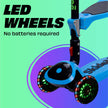 Kick Scooters for Kids Ages 3-5 (Suitable for 2-12 Year Old) Adjustable Height Foldable Scooter Removable Seat, 3 LED Light Wheels, Rear Brake, Wide Standing Board, Outdoor Activities for Boys/Girls 🍁 All In One Marketplace Canada