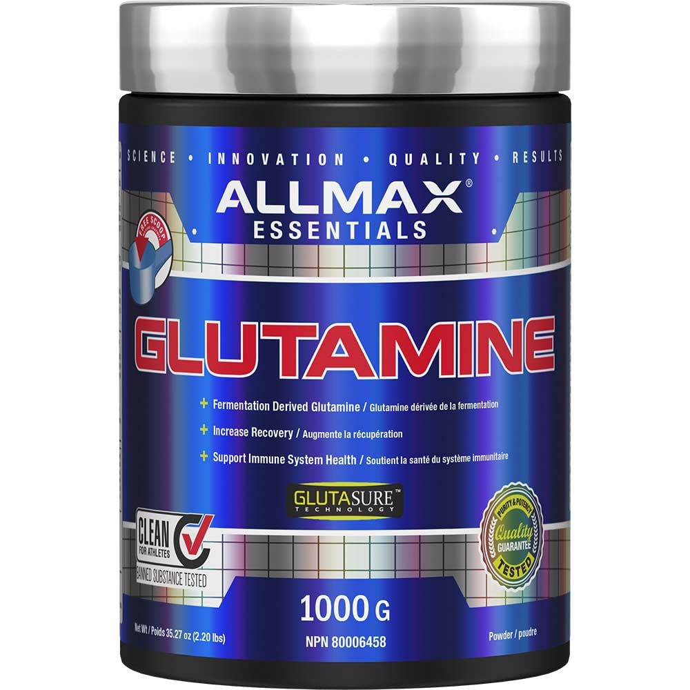 ALLMAX Nutrition - Glutamine Powder - 100% Pharmaceutical Grade - 1000 Gram, 1000-Gram 🍁 All In One Marketplace Canada