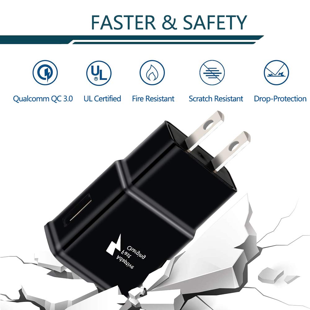 Fast Charging Block, USB Adaptive Fast Charger Box Android Cell Phone Wall Quick Tablet Charger Plug Adapter Compatible Samsung Galaxy S10 S9 S8 S7 A13 A16 Note 8 9 10 LG G7 Plus EP-TA20JBE (2 Pack) 🍁 All In One Marketplace Canada