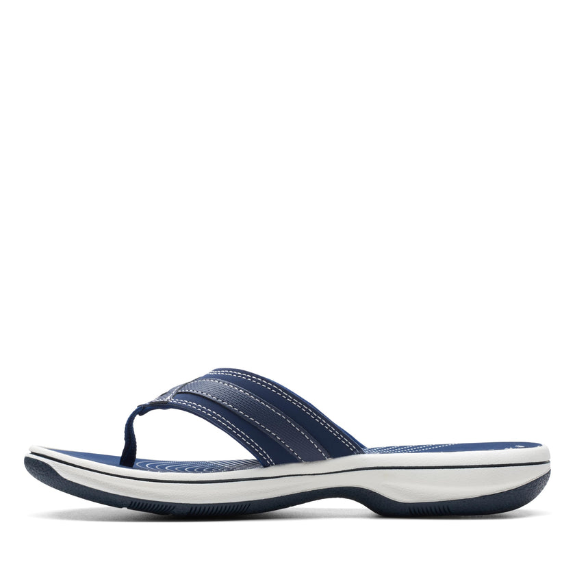 Clarks womens BREEZE SEA Flip Flops, Navy Syn, 9 US 🍁 All In One Marketplace Canada