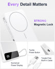Magnetic Power Bank, 10,000mAh Wireless Portable Charger for Mag-Safe 15W Fast Charging, Battery Pack with USB-C/Lightning Cable 22.5W in/Out for iPhone 17/16/15/14/13/12 Series, AirPods & More 🍁 All In One Marketplace Canada