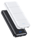 Portable-Charger-Power-Bank - 2 Pack 15000mAh Dual USB Power Bank Output 5V3.1A Fast Charger Portable Charger Compatible with Smartphones and All USB Devices (Deep Black and White) 🍁 All In One Marketplace Canada