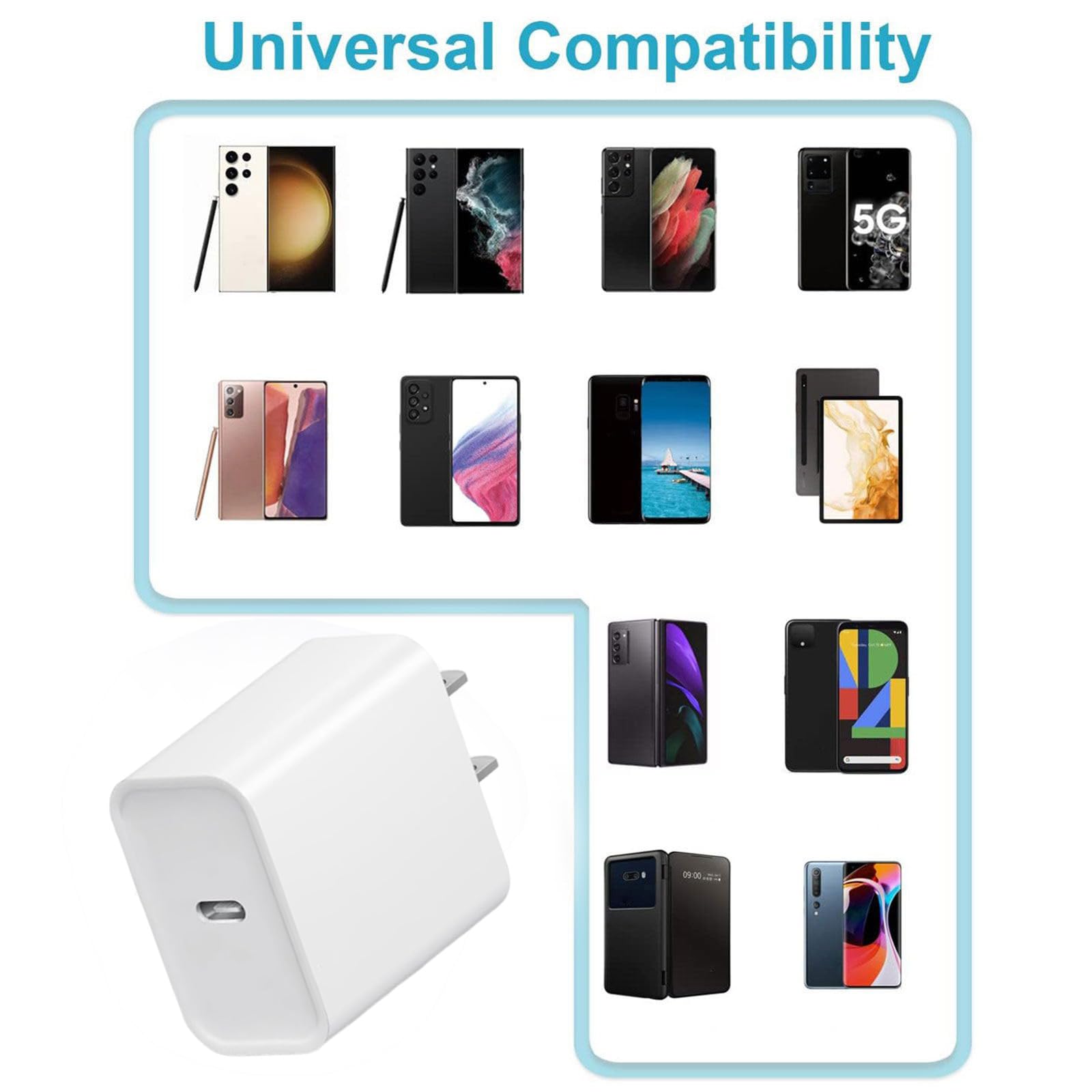 i Phone17/16/15 Fast Charger，20W USB C Charging Block with 6FT USB-C Charging Cable for i Phone17/17 Plus/17 Pro Max/16/16 Plus/16 Pro/16 Pro Max/15/15 Pro Max【4 Pack】 🍁 All In One Marketplace Canada