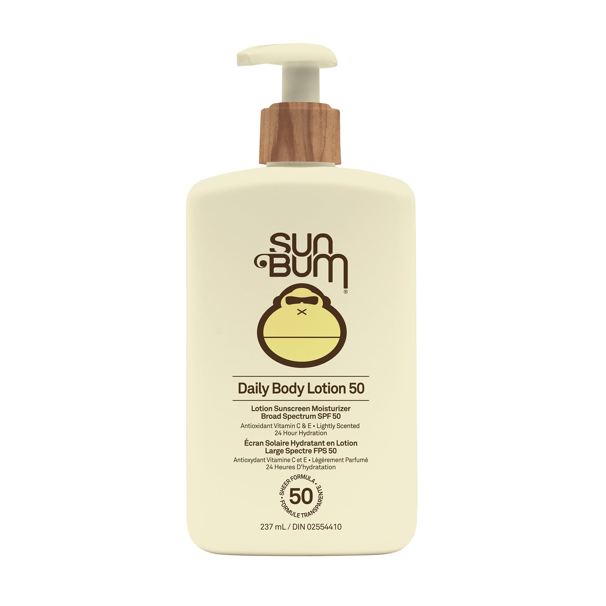 Sun Bum Daily SPF 50 Sunscreen Body Lotion - Broad Spectrum Moisturizing Sunscreen with Vitamin E - Vegan and Hawaii 104 Act Compliant (Without Octinoxate & Oxybenzone) - Dermatologist Tested - 237 ml 🍁 All In One Marketplace Canada