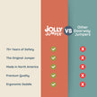 Jolly Jumper ICONIC Doorway Baby Jumper (Grey), Indoor Exercise Saddle Seat, Adjustable Height, for Infants up to 28lbs, No Stand Required 🍁 All In One Marketplace Canada