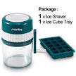 MANBA Ice Shaver and Snow Cone Machine - Premium Portable Ice Crusher and Shaved Ice Machine with Free Ice Cube Trays - BPA Free 🍁 All In One Marketplace Canada