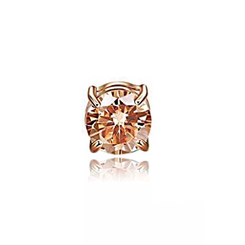Unisex Zircon Magnetic Ear Clip – No Piercing Rhinestone Stud Earring in 6mm & 8mm