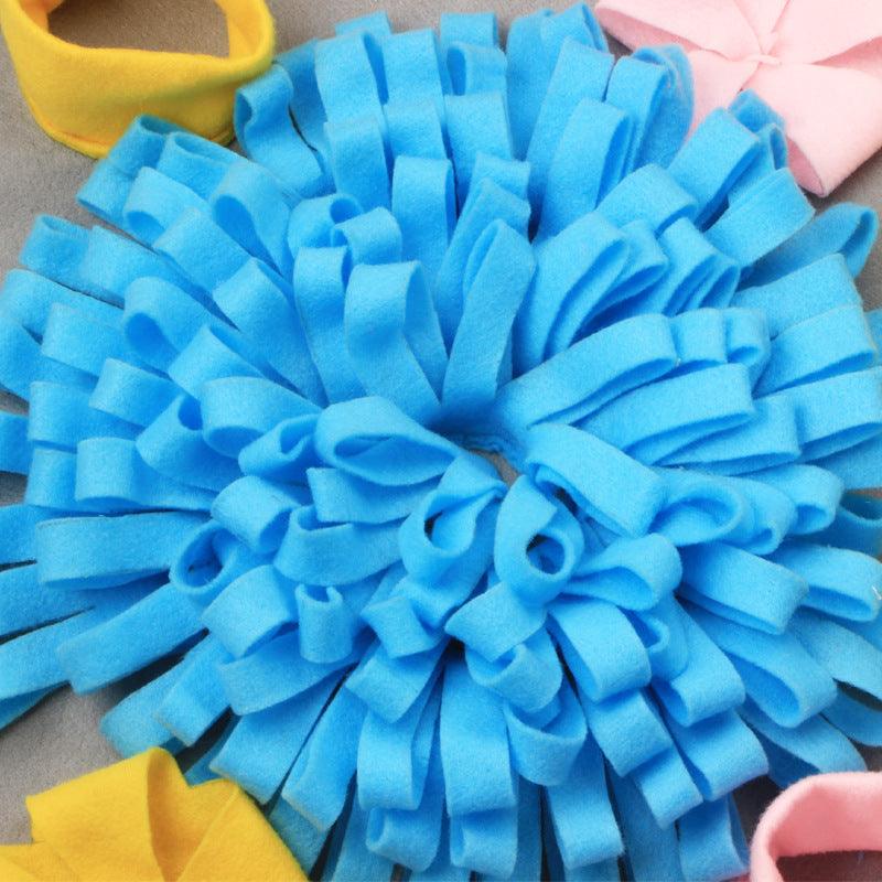Interactive Dog Snuffle Mat Puzzle – Nose Work Enrichment Toy & Slow Feeder Treat Mat